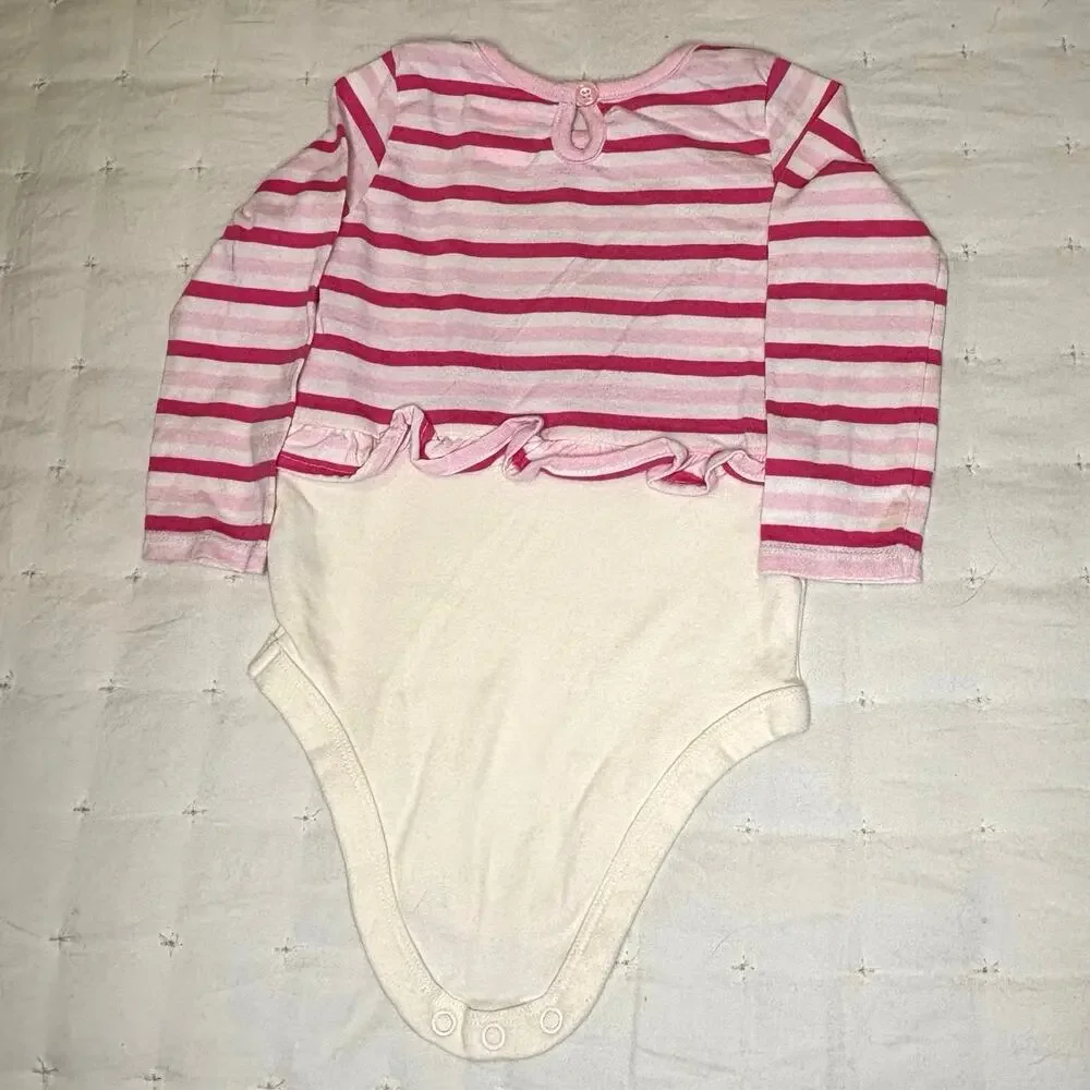 Baby Girl 18M Long Sleeve Bodysuit Bundle - 4 pieces